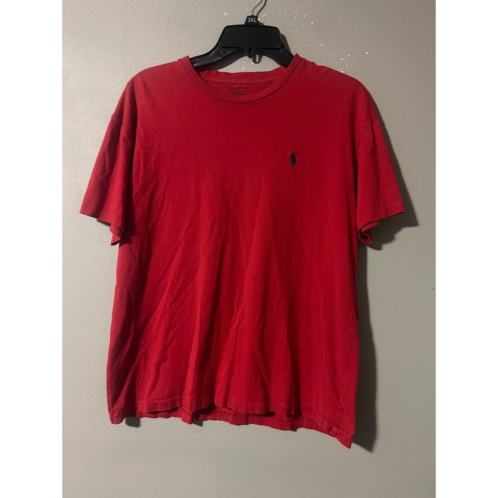 Polo Ralph Lauren Mens Small/P T Shirt Crew‎ Neck Short Sleeve Red